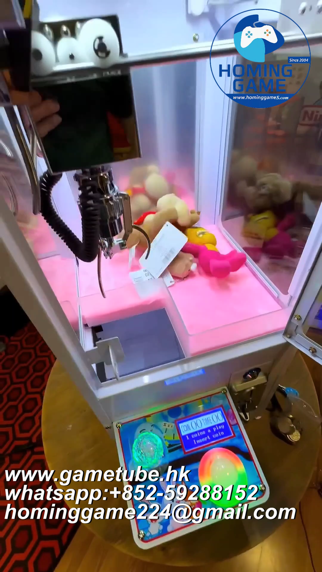 2026 USA Hot Sale Coin Operated Desktop Mini Claw Machine – Compact Arcade Prize Catcher & Candy Vending Machine for Commercial & Home Use | HomingGame 2026 USA Hot Sale Coin Operated Desktop Mini Claw Machine – Compact Arcade Prize Catcher & Candy Vending Machine for Commercial & Home Use | HomingGame