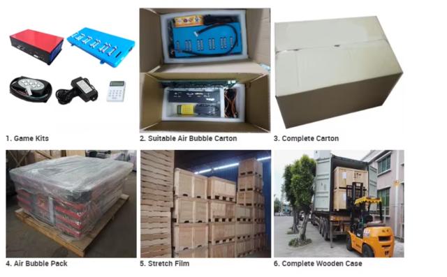 fishing game machine cabinet package and delivery