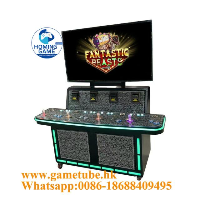 HomingGame Factory America Best Selling 4 Player Upright Fishing Game Machine — Commercial Fishing Table Game Machine | OEM Fishing Game Supplier