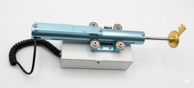 Complete Key Master Arcade Key Box Mechanism | Blue Metal Prize Push Assembly for Arcade Claw Games | HomingGame Factory Direct