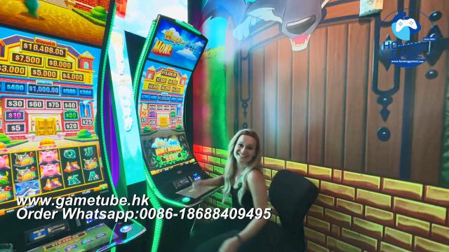 Factory Price Hard Hat Edition Huff n Puff Slot Machine – HomingGame Deluxe Casino Cabinet for Sale