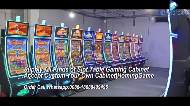 Supply All Kinds of Slot Table Gaming Cabinet 32 Inch,43 Inch |Accept custom your own cabinet design by HomingGame #slotmachine#slotmachineforsale#slotgaming#arcademachine (Order Call Whatsapp:0086-18688409495)