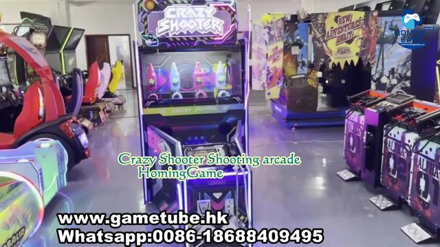 HomingGame Factory Crazy Shooter Shooting Arcade Game Machine – New Design Iron Coin Operated Gun Shooting Simulator for Game Centers & Amusement Parks HomingGame Factory Crazy Shooter Shooting Arcade Game Machine – New Design Iron Coin Operated Gun Shooting Simulator for Game Centers & Amusement Parks