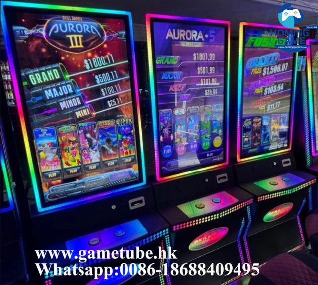 HomingGame Aurora Plus Skill Game – 5-in-1 Arcade Skill Game Board|43 inch Skill Slot table game machine