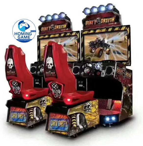 HomingGame Factory 42 Inch Dirty Drivin Racing Driving car Simulator Arcade Coin Operated Racing car game machine for Amusement Center HomingGame Factory 42 Inch Dirty Drivin Racing Driving car Simulator Arcade Coin Operated Racing car game machine for Amusement Center