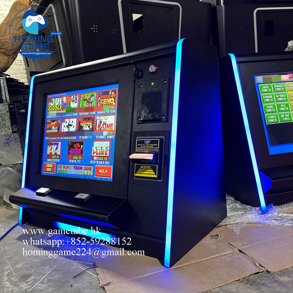 HomingGame 19 Inch Table Top Metal Cabinet Video Game Machine – Compatible with Pot O Gold, American Roulette, Texas Keno & WMS Systems, Coin Operated Mini Arcade Vending Machine HomingGame 19 Inch Table Top Metal Cabinet Video Game Machine – Compatible with Pot O Gold, American Roulette, Texas Keno & WMS Systems, Coin Operated Mini Arcade Vending Machine