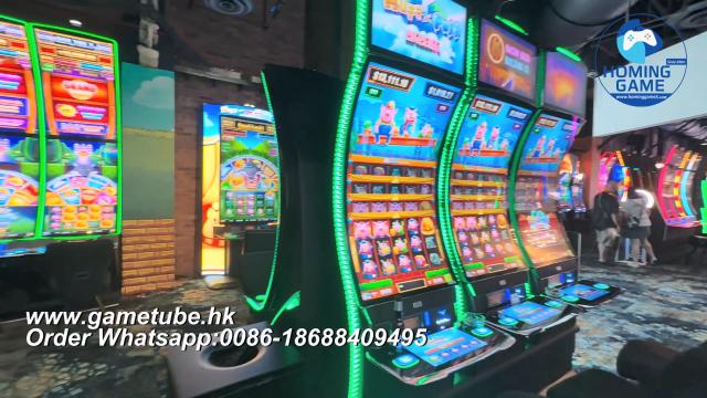 Factory Price Hard Hat Edition Huff n Puff Slot Machine – HomingGame Deluxe Casino Cabinet for Sale