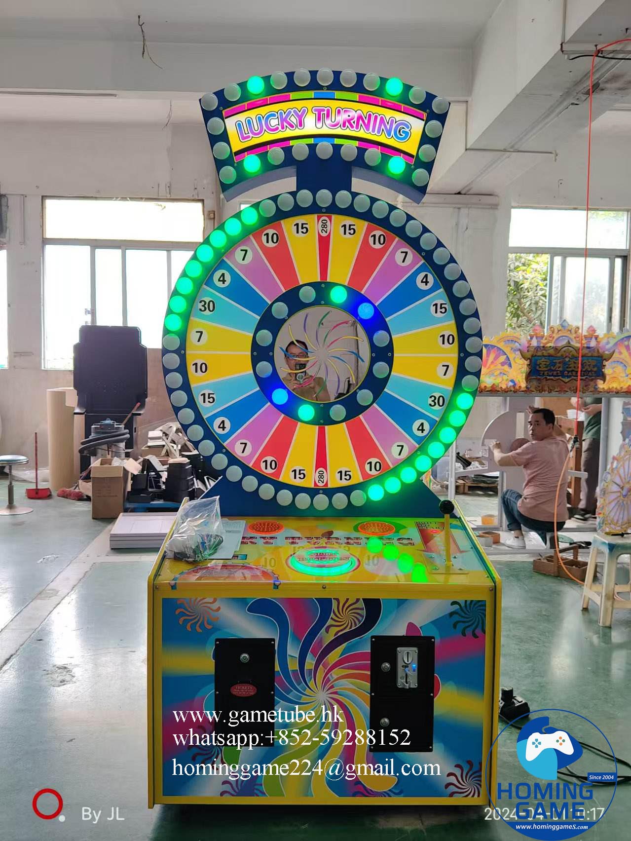 HomingGame Factory Direct Commercial Tabletop Spin Prize Wheel | Custom Editable Lottery Turntable & Interactive Lucky Draw Game Machine for Events, Arcades & Promotions