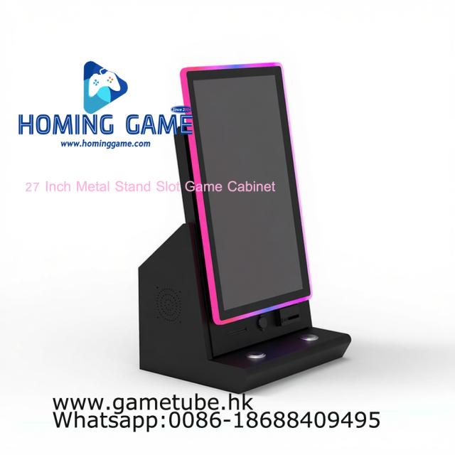 27 Inch Metal Stand Slot Game Cabinet | Factory Direct Skill Slot Machine by HomingGame