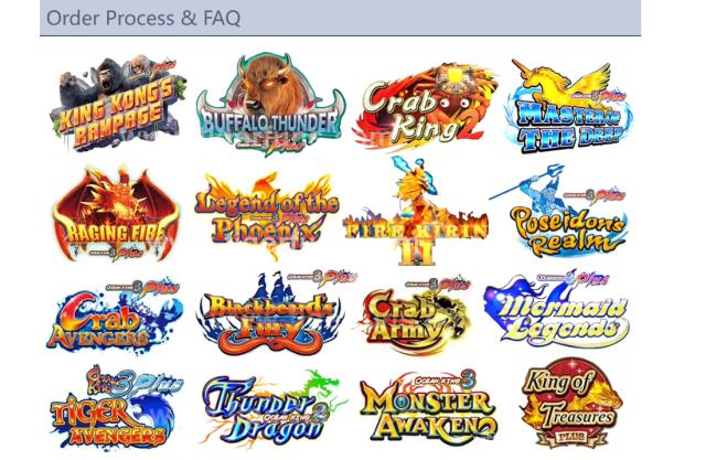 our fishing game machine motherboard fishing game title