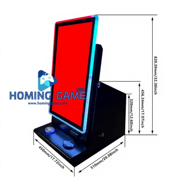27 Inch Metal Stand Slot Game Cabinet | Factory Direct Skill Slot Machine by HomingGame