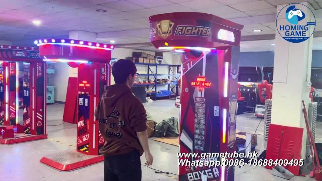 HomingGame Factory Price Coin Operated Boxer Fighter Game Machine Ultimate Punching Strength Tester Arcade Machine for Sale HomingGame Factory Price Coin Operated Boxer Fighter Game Machine Ultimate Punching Strength Tester Arcade Machine for Sale