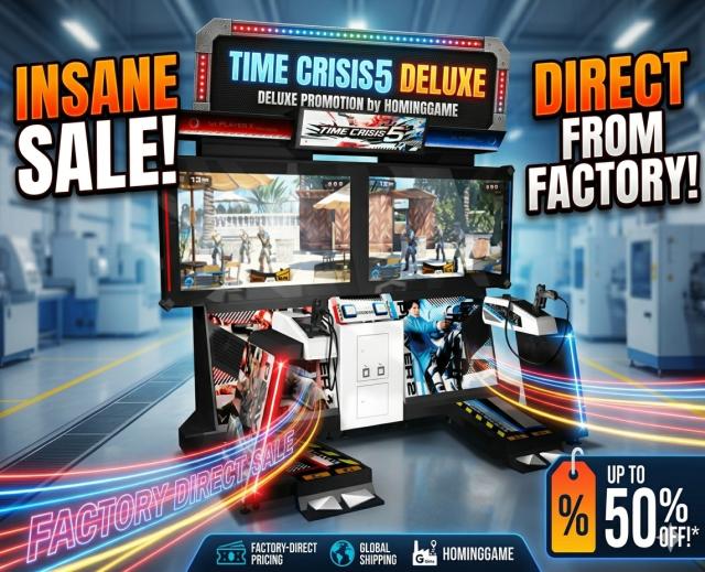HomingGame Time Crisis 5 Deluxe Twin Player Gun Shooting Simulator Game Machine – Commercial Arcade Video Shooting Machine for Amusement Center HomingGame Time Crisis 5 Deluxe Twin Player Gun Shooting Simulator Game Machine – Commercial Arcade Video Shooting Machine for Amusement Center