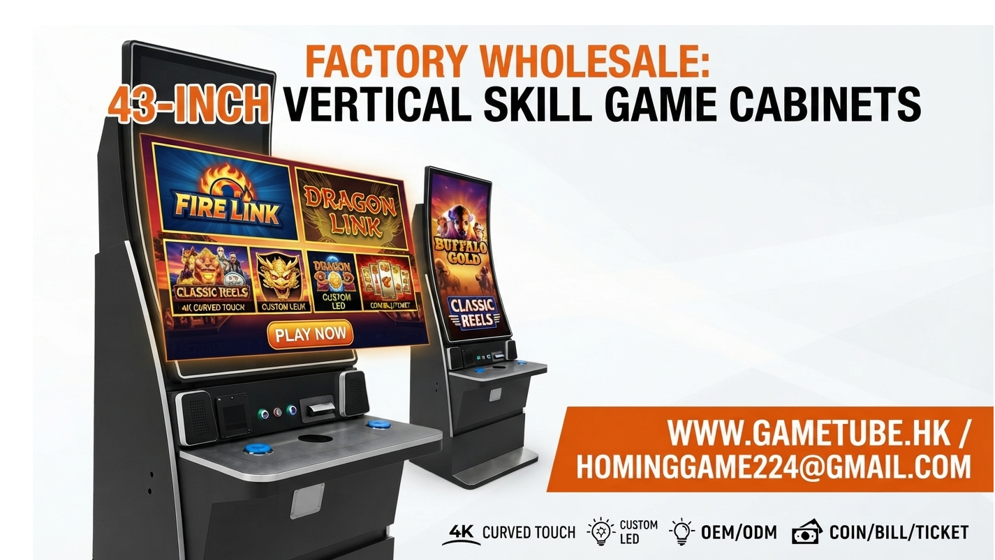 Factory Wholesale 43-Inch Vertical Skill Game Cabinet & Motherboard Kits | HomingGame Factory Wholesale 43-Inch Vertical Skill Game Cabinet & Motherboard Kits | HomingGame