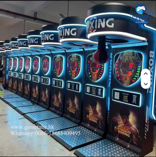 HomingGame Ultimate Big Punch Boxing Game Machine Coin Operated Ticket Redemption Boxer Fighter Game Machine with Punch Bag for Arcade Game Center