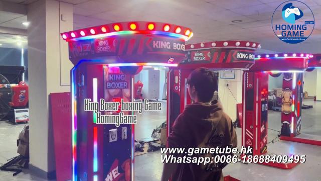 Commercial Coin Operated King Boxer Punch Bag Arcade Game Machine | High-Profit Strength Tester Boxing Machine | Factory Direct by HomingGame