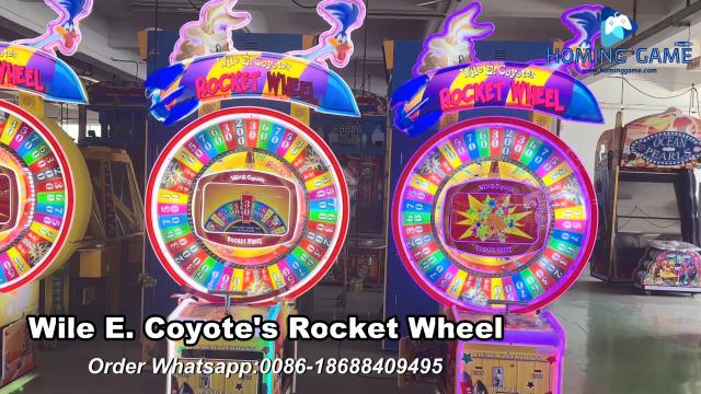 2026 Wholesale Wile E. Coyote Rocket Wheel Arcade Game - Deluxe Ticket Redemption Machine for Family Entertainment Centers