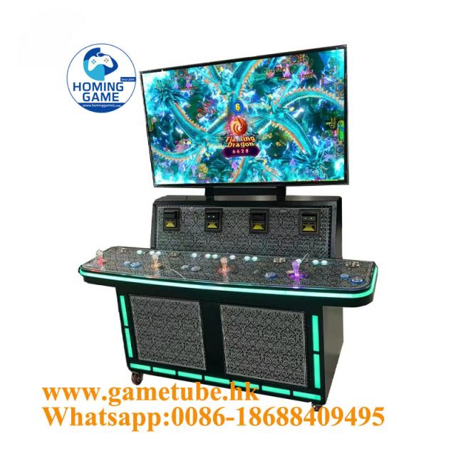 HomingGame Factory America Best Selling 4 Player Upright Fishing Game Machine — Commercial Fishing Table Game Machine | OEM Fishing Game Supplier