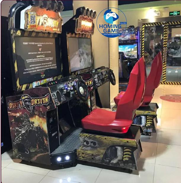 HomingGame Factory 42 Inch Dirty Drivin Racing Driving car Simulator Arcade Coin Operated Racing car game machine for Amusement Center HomingGame Factory 42 Inch Dirty Drivin Racing Driving car Simulator Arcade Coin Operated Racing car game machine for Amusement Center
