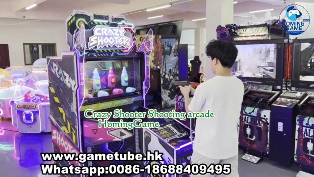 HomingGame Factory Crazy Shooter Shooting Arcade Game Machine – New Design Iron Coin Operated Gun Shooting Simulator for Game Centers & Amusement Parks HomingGame Factory Crazy Shooter Shooting Arcade Game Machine – New Design Iron Coin Operated Gun Shooting Simulator for Game Centers & Amusement Parks