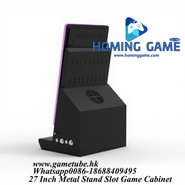 27 Inch Metal Stand Slot Game Cabinet | Factory Direct Skill Slot Machine by HomingGame
