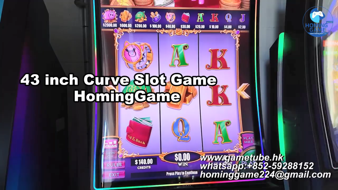 Wholesale Premium 43-Inch Curved Slot Table Game Machine | Aurora XPerience 7-in-1 Skill Game Board & ATM Cash Redemption Kiosk Integration Wholesale Premium 43-Inch Curved Slot Table Game Machine | Aurora XPerience 7-in-1 Skill Game Board & ATM Cash Redemption Kiosk Integration