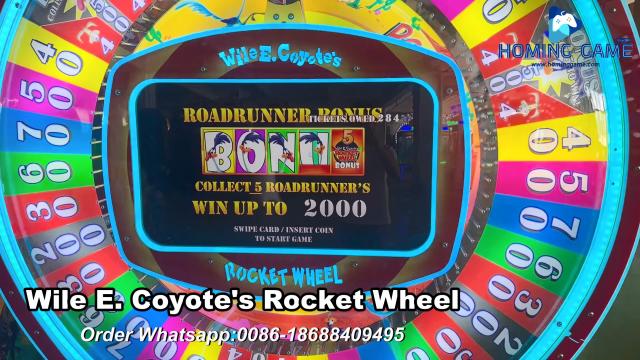 2026 Wholesale Wile E. Coyote Rocket Wheel Arcade Game - Deluxe Ticket Redemption Machine for Family Entertainment Centers