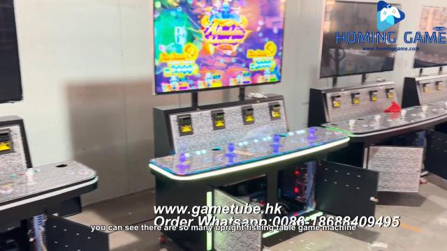 Factory Direct 4 Player Upright Fishing Table Game Machine | Commercial Arcade Fish Hunter Game Cabinet for USA & Global Market | HomingGame Manufacturer Factory Direct 4 Player Upright Fishing Table Game Machine | Commercial Arcade Fish Hunter Game Cabinet for USA & Global Market | HomingGame Manufacturer