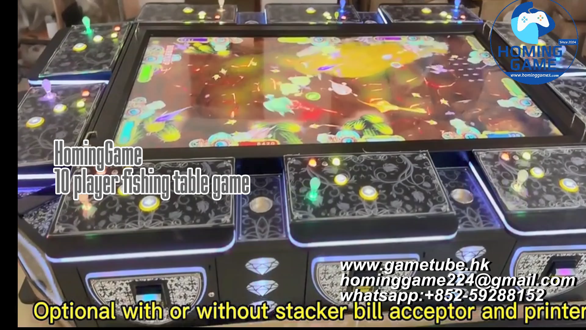 HomingGame Factory 10 Players 85 Inch Fishing Table Game Machine Ocean King Coin Operated Fish Arcade Game Cabinet for Commercial Game Room HomingGame Factory 10 Players 85 Inch Fishing Table Game Machine Ocean King Coin Operated Fish Arcade Game Cabinet for Commercial Game Room