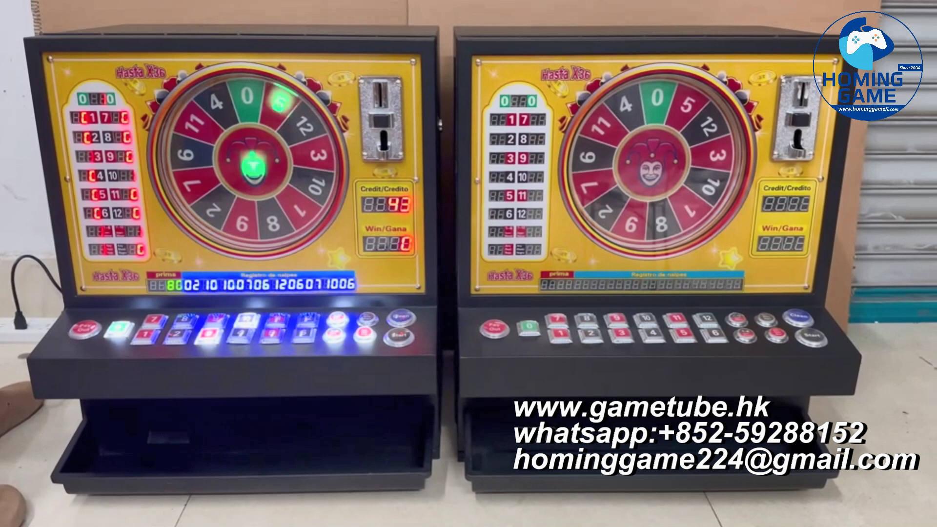 HomingGame Factory Wholesale 1 Player Coin Operated Game Machine - Hasta X36 Roulette Betting Intelligent System Lucky Spinning Wheel Arcade Cabinet for Sale HomingGame Factory Wholesale 1 Player Coin Operated Game Machine - Hasta X36 Roulette Betting Intelligent System Lucky Spinning Wheel Arcade Cabinet for Sale