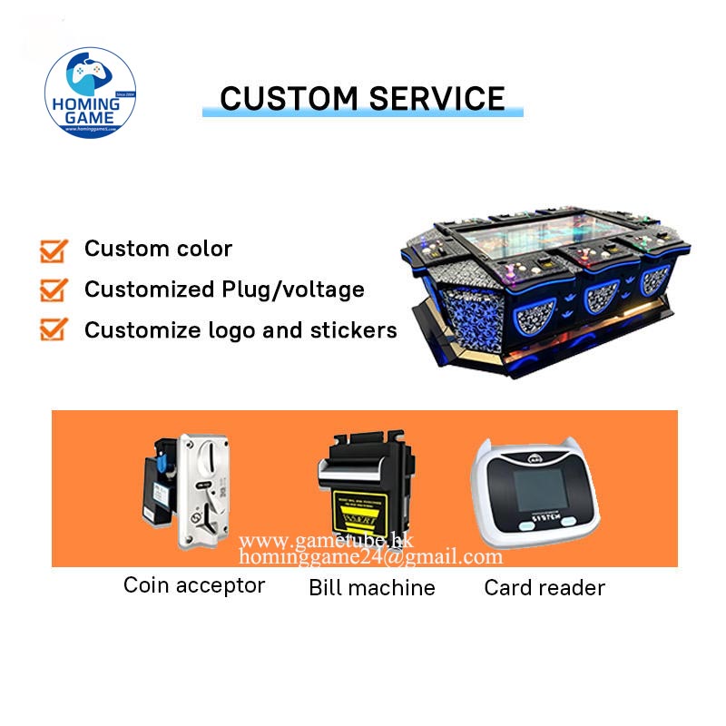 Custom 55 65 85 Inch Multi-Player Fish Hunting Game Machine - 8 to 10 Seats Coin-Operated Arcade Fishing Table | HomingGame Factory Direct Custom 55 65 85 Inch Multi-Player Fish Hunting Game Machine - 8 to 10 Seats Coin-Operated Arcade Fishing Table | HomingGame Factory Direct