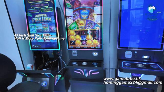 [2026 Hot Sale] 43 Inch Skill Slot Table Game Machine Huff N' Puff & Huff N' More Puff 2-in-1 Multiple Slot Game