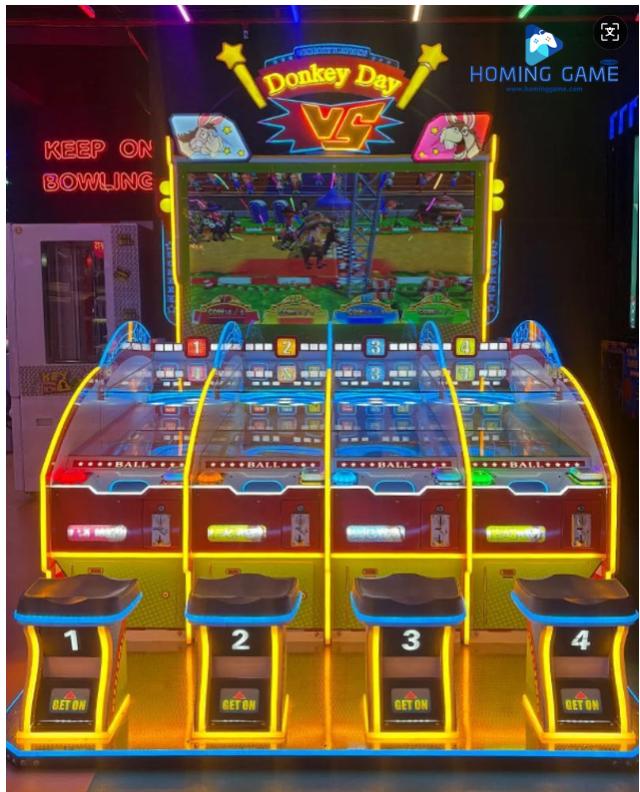 Factory Direct Multi Player Coin Operated Donkey  Day Racing Ticket Redemption Game machine by HomingGame