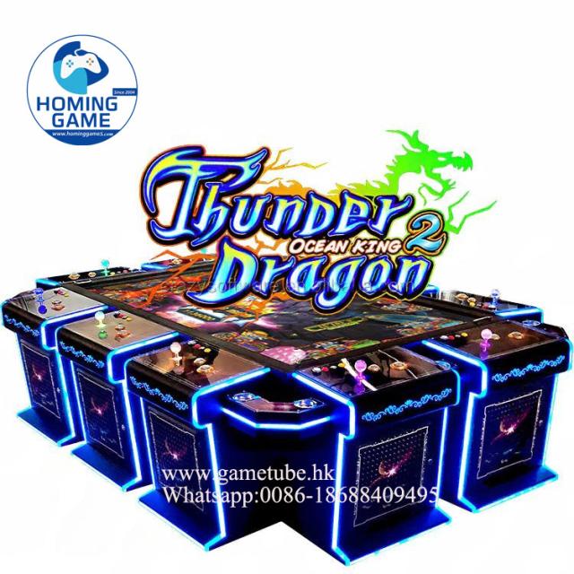 HomingGame High-Profit 8/10 Player Fishing Game Machine Ocean King 2 Thunder Dragon Fishing Game Machine Arcade Fishing Table Game Machine for Sale