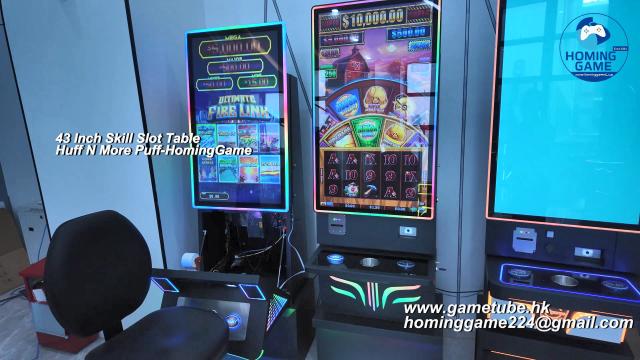 [2026 Hot Sale] 43 Inch Skill Slot Table Game Machine Huff N' Puff & Huff N' More Puff 2-in-1 Multiple Slot Game