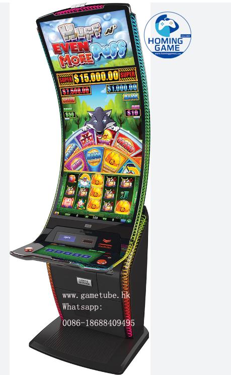 HomingGame 32"/43" Straight & Curved Touch Huff N More Puff Skill Slot Game Machine – Full Operator Guide