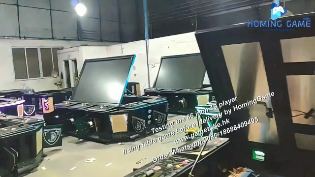 August 2025 Testing the 86 inch fishing table arcade game machine before delivery by HomingGame