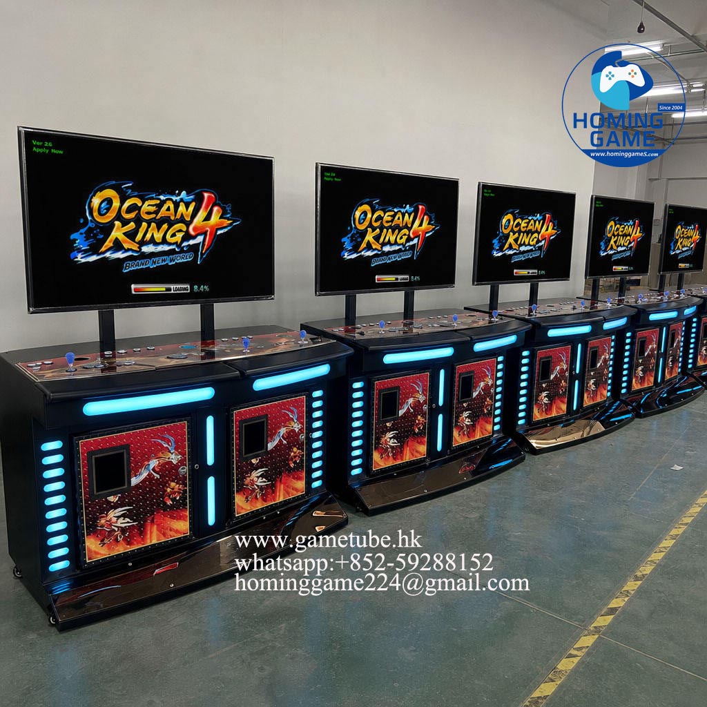 Wholesale 3 Player Fishing Table Arcade Fish Game Machine – 55-Inch Metal Cabinet, IGS Software, ICT Bill Acceptor & Custom Fish Games Board for Sale | HomingGame Factory