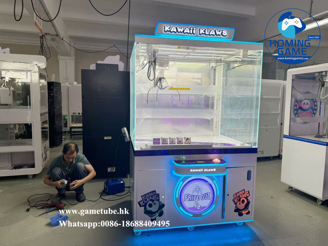 HomingGame Factory Big Claw Prize Game Machine – 55cm Giant Toy Catcher Crane Machine | Commercial Arcade Claw Crane HomingGame Factory Big Claw Prize Game Machine – 55cm Giant Toy Catcher Crane Machine | Commercial Arcade Claw Crane
