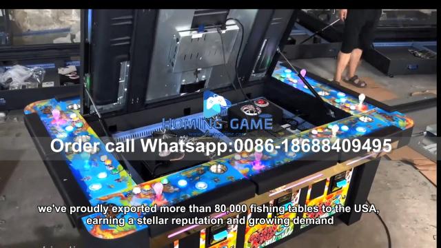 2026 Wholesale Lucky Lobster Fishing Table Game Machine - Custom 10-Player 86-100 Inch 4K LCD Arcade Cabinet for USA Market